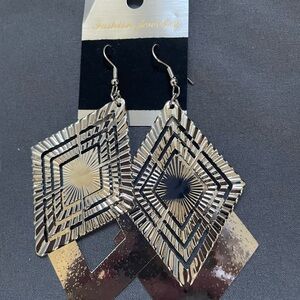 Geometric Silver Earrings